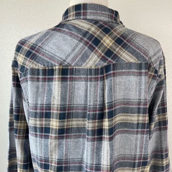 Burnside Button Down Flannel Shirt Size L EUC - Picture 7 of 9